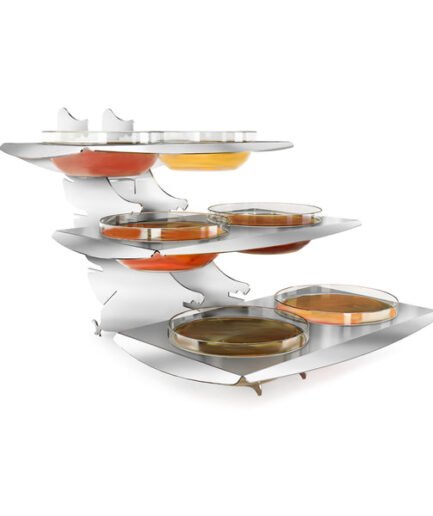 Eagle Shelf 3 Layer 6 Slot Bowl for Satin