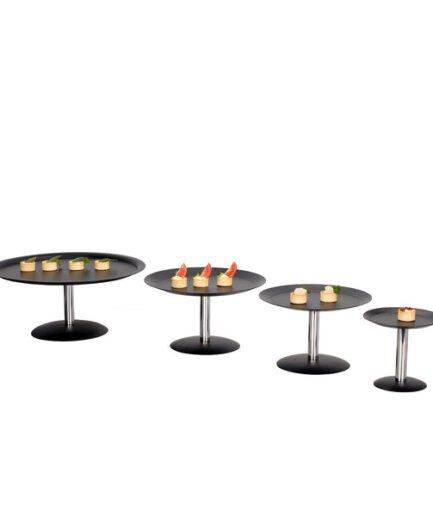 Cake Display Stand Black Static with Legs