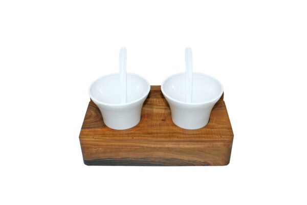 Open Buffet Double Sauce Bowl Stand ABS