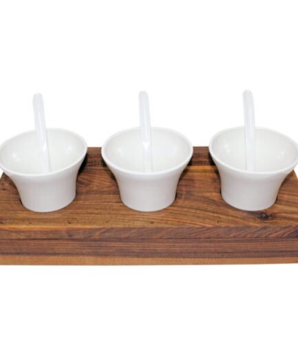 Open Buffet Triple Sauce Bowl Stand ABS
