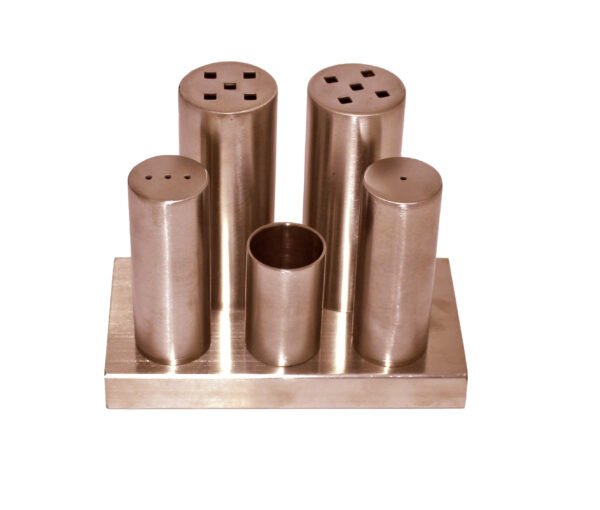 Everest Large Round Salt Shaker Set Copper XLCOPPER