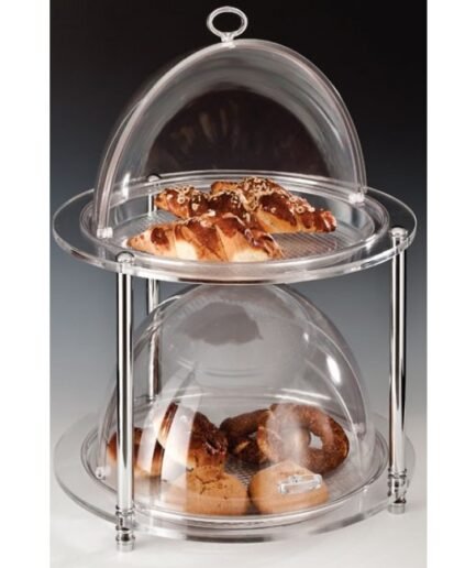 Alkan 3-Tier Round Polycarbonate Buffet Stand (Large)