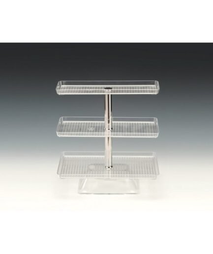 Alkan 3-Tier Buffet Stand with Polycarbonate Trays (47.5cm High)
