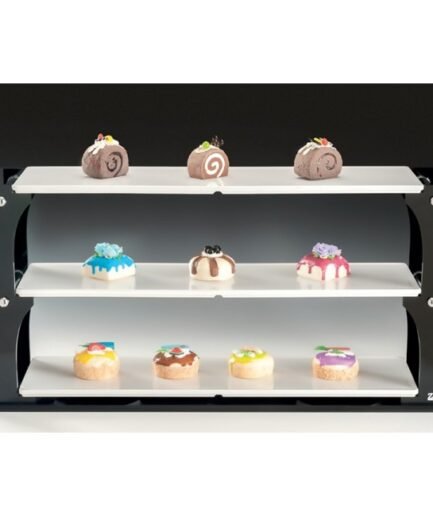 Alkan 2-Tier Buffet Stand with Long Melamine Trays